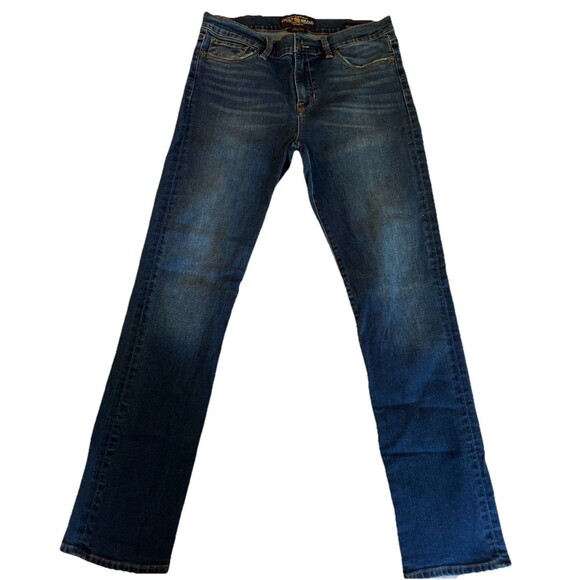 Lucky Brand Denim - Lucky Brand Jeans Women’s 10/30 Dark Wash Blue Brooke Straight Mid Rise Stretch